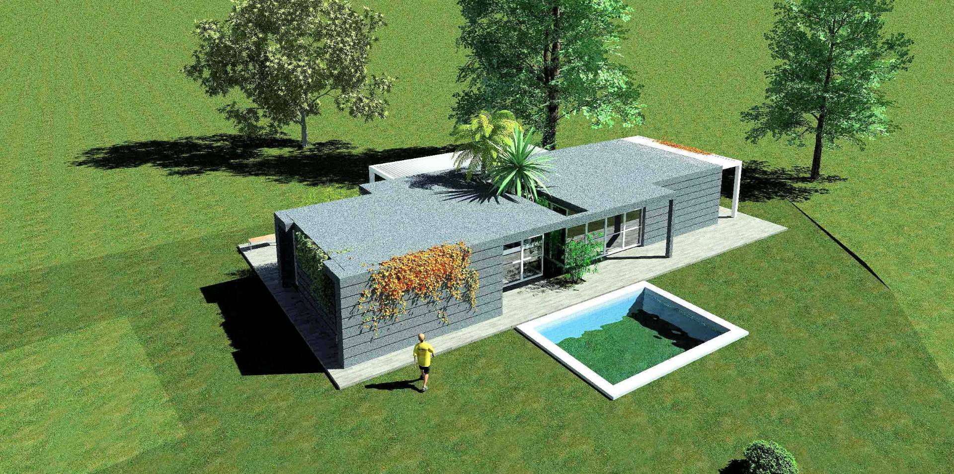 Villetta singola in stile moderno da realizzare in vendita a Altopascio