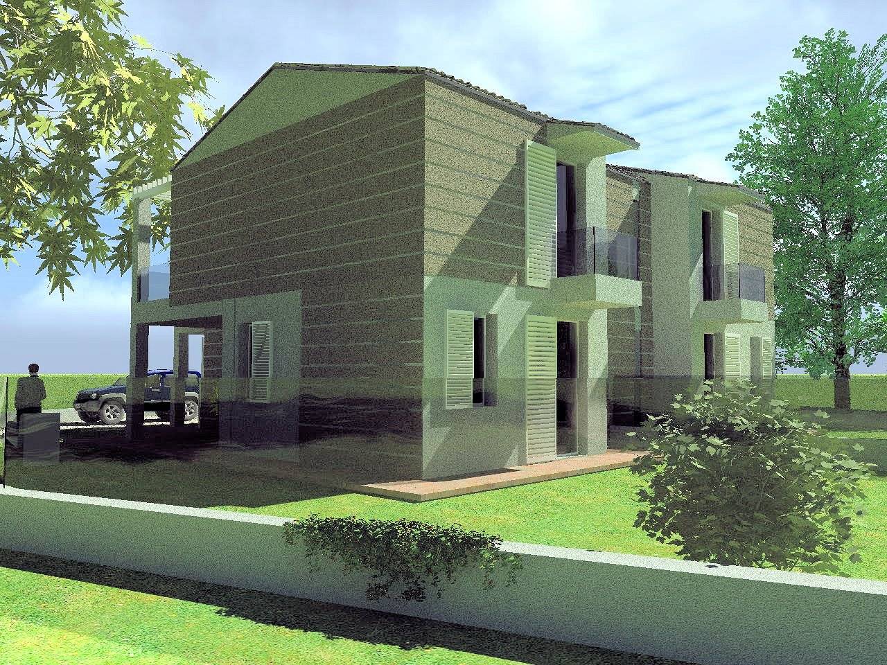 Villetta terratetto in bifamiliare da realizzare in vendita a Altopascio