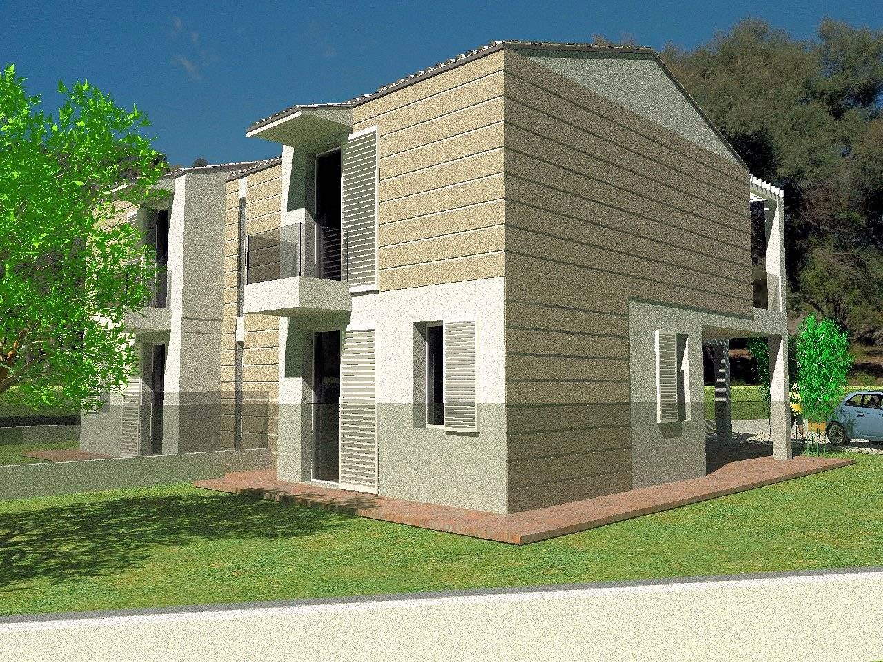 Villetta terratetto in bifamiliare da realizzare in vendita a Altopascio