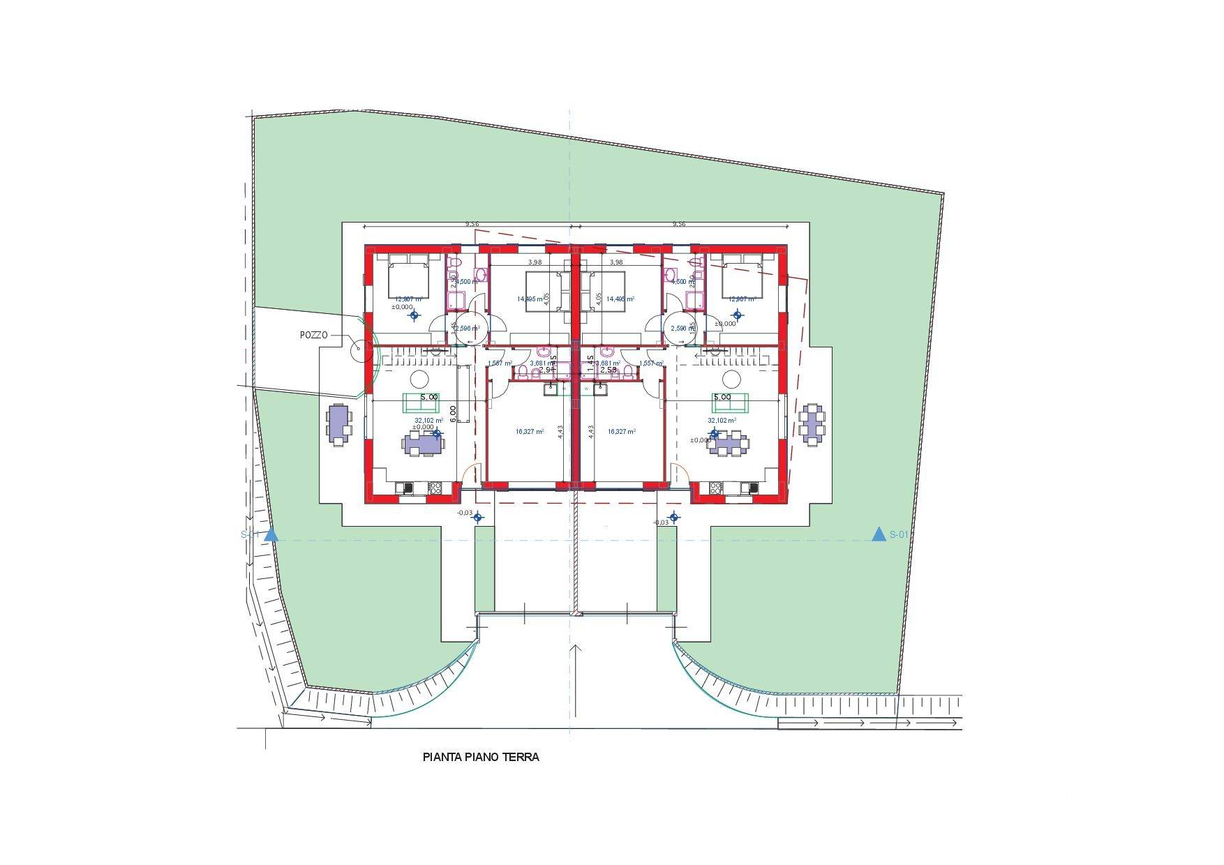 Porzione terratetto di villa bifamiliare da realizzare in vendita a Fucecchio, Massarella