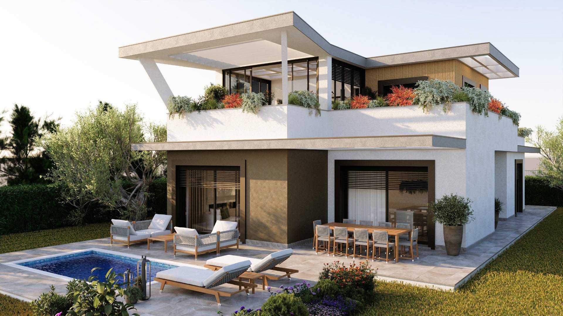 Villa libera su quattro lati in costruzione con garage e giardino in vendita a Buggiano