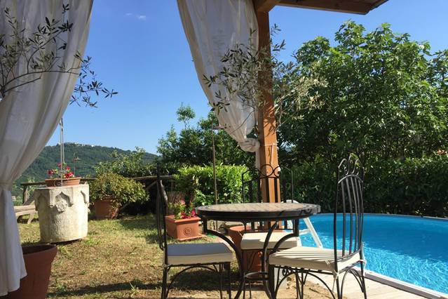 Rustico in stile Toscano con ampio terreno piscina laghetto e vista panoramica in vendita a San Marc