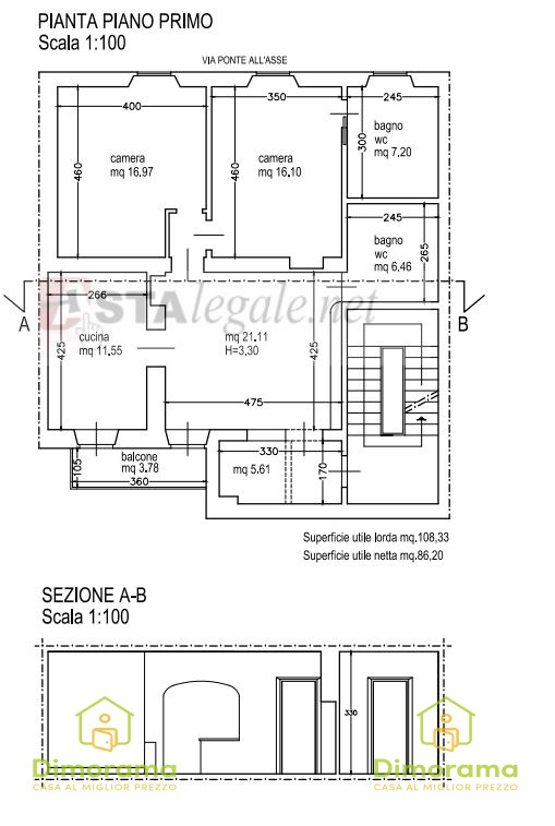 Quadrilocale con terrazzo in via del ponte dell'asse 28, Firenze