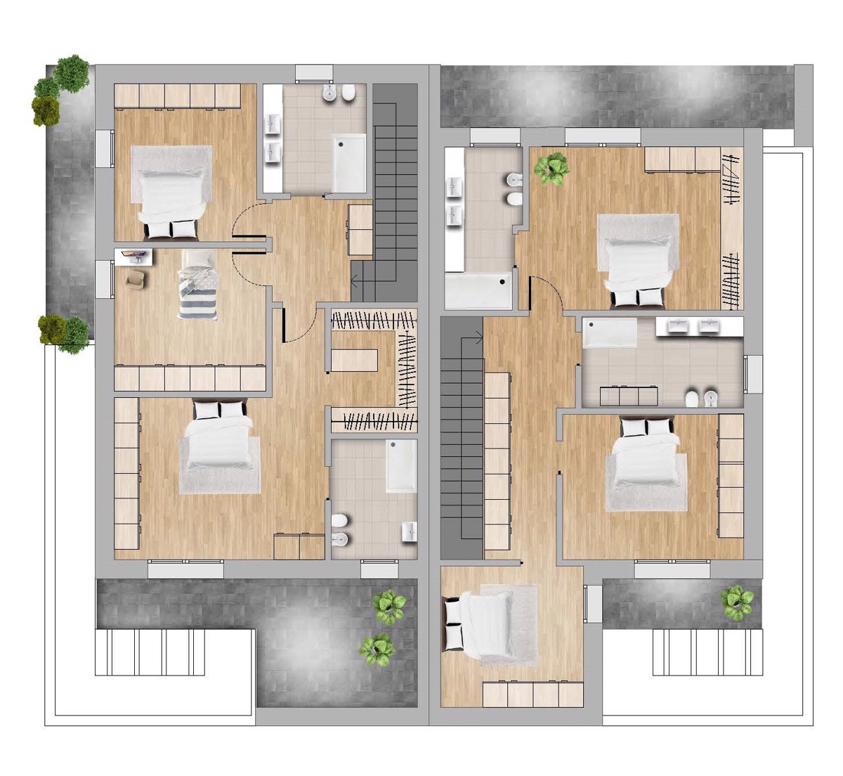 Villa Bifamiliare con giardino a Campodarsego