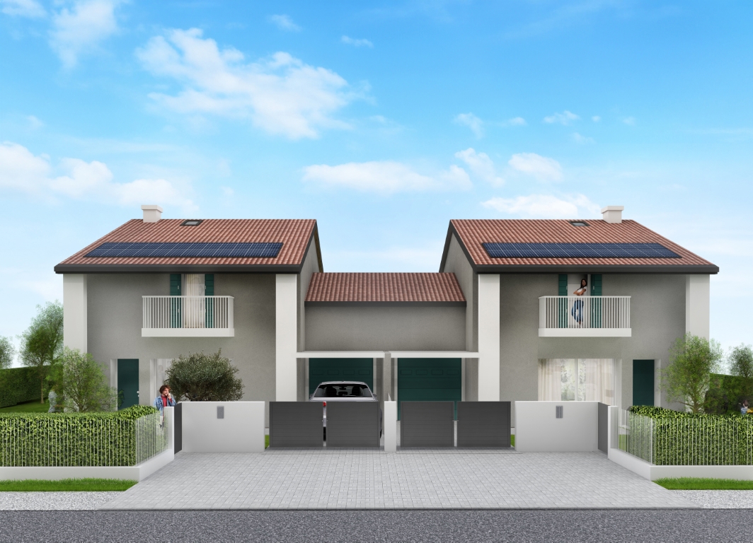 Villa Bifamiliare con giardino a San Giorgio delle Pertiche