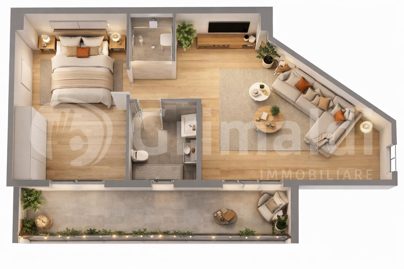 Bilocale ristrutturato a Padova