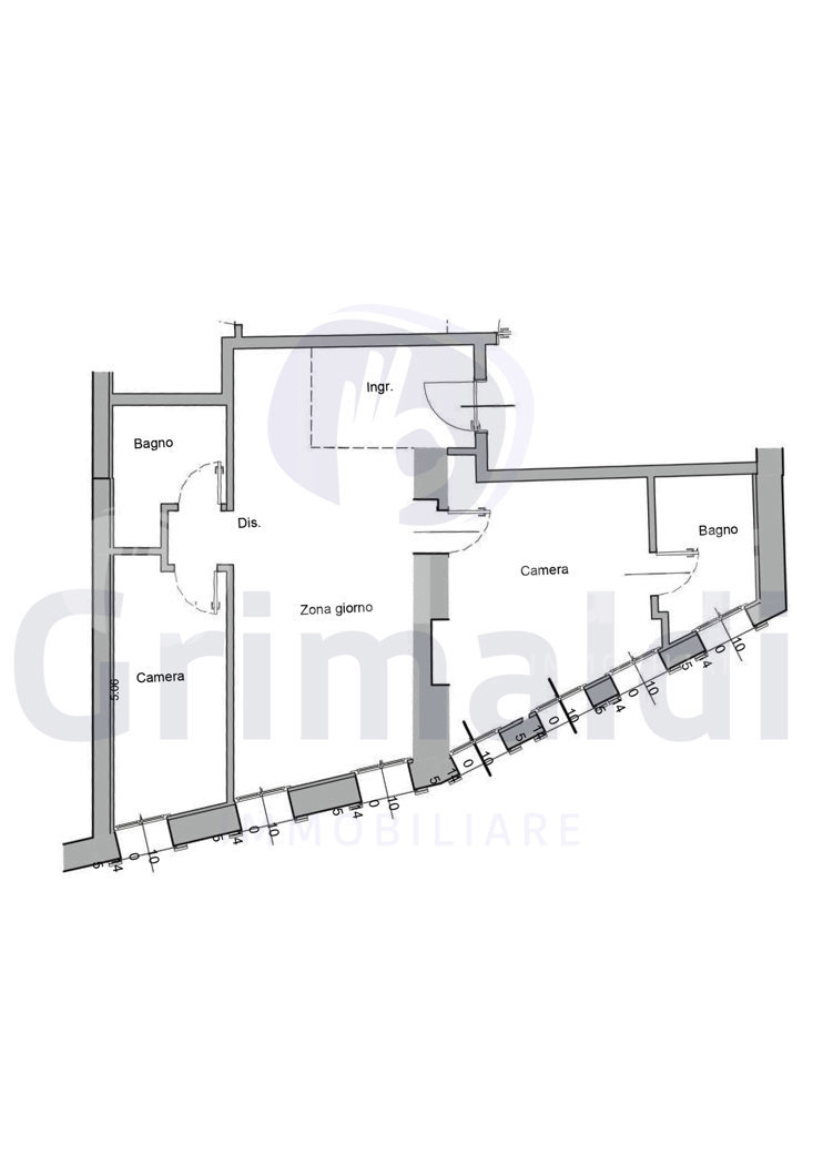 Trilocale ristrutturato a Padova