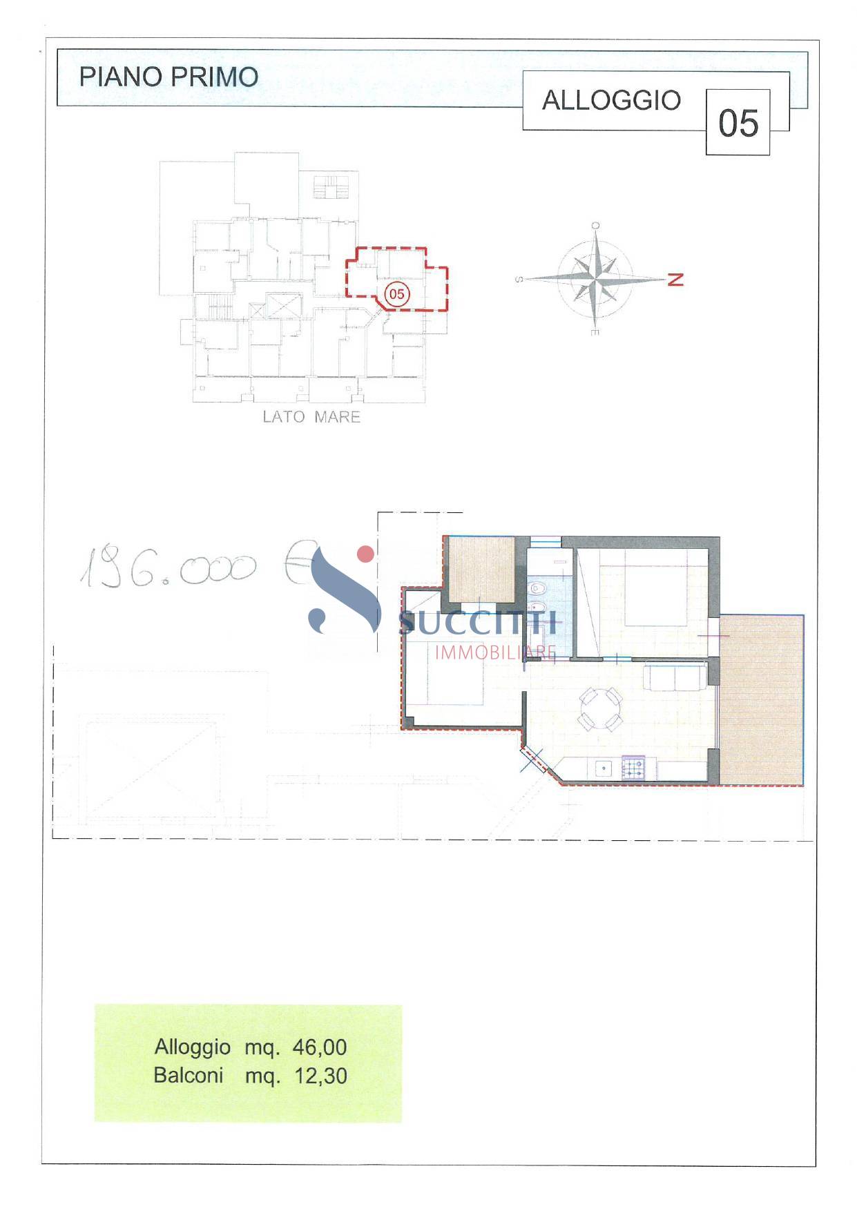 Appartamento in vendita a Alba Adriatica, Zona Mare