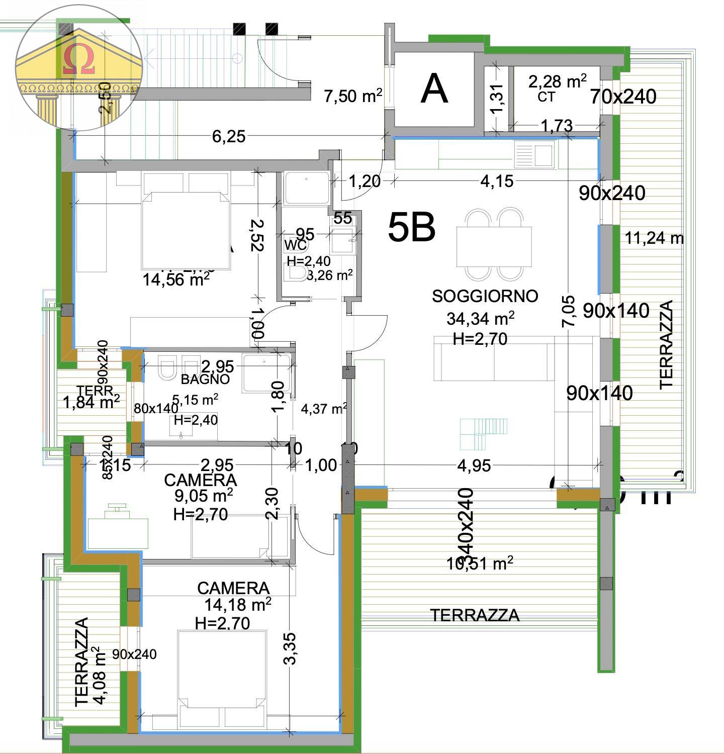 Appartamento in vendita a Treviso, S. Bona