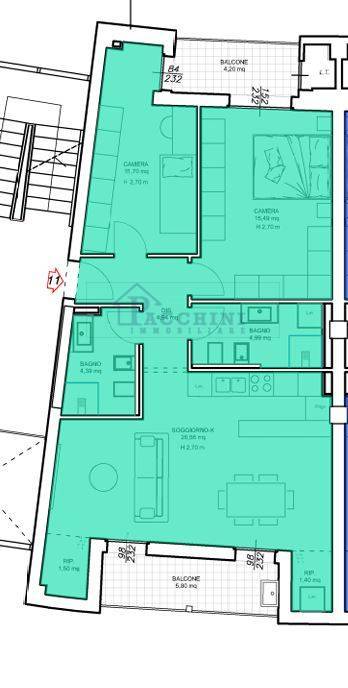 Appartamento in vendita a Pisa, Quartiere San Martino