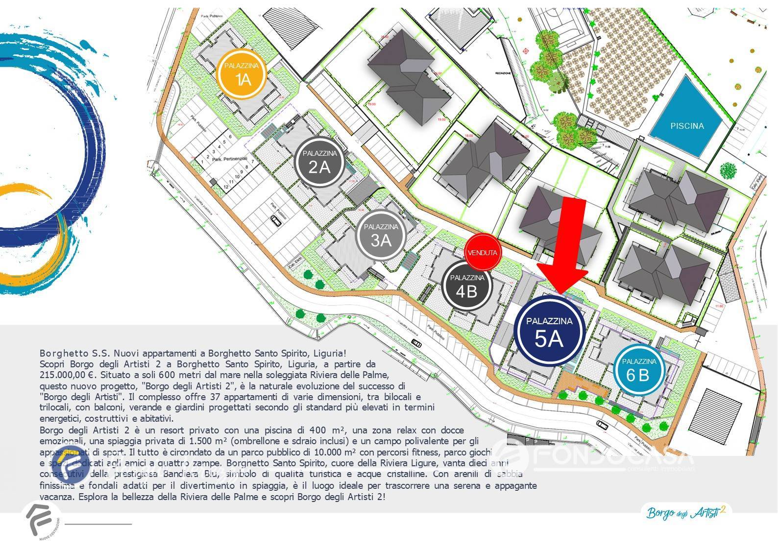 Appartamento in vendita a Borghetto Santo Spirito