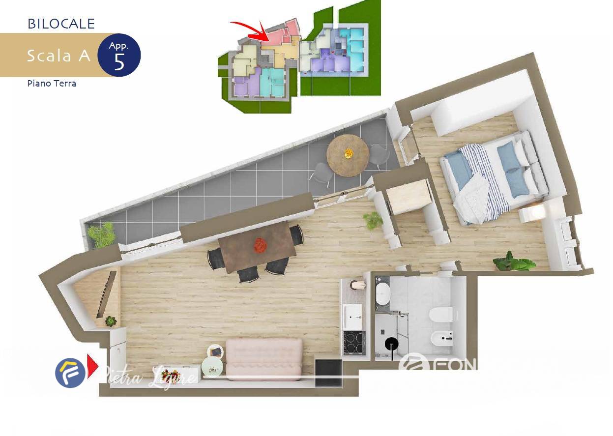 Appartamento in vendita a Borgio Verezzi