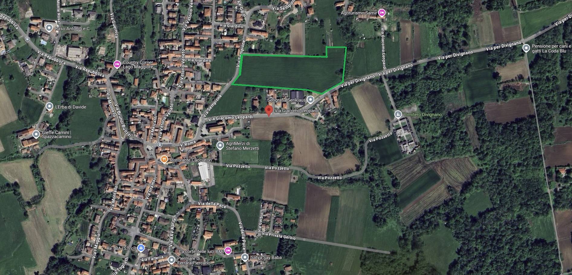 Terreno edificabile in vendita a Divignano