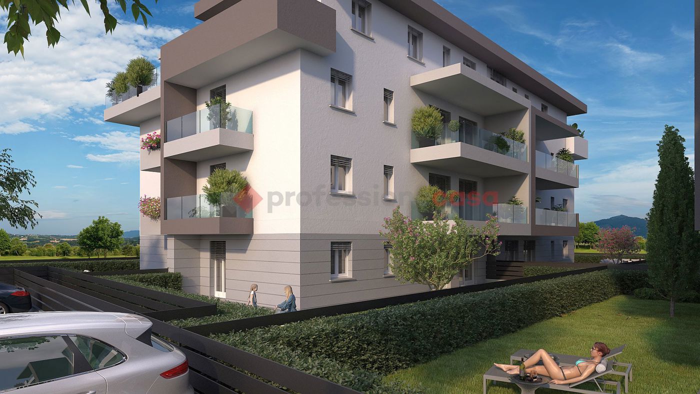 Quadrilocale con giardino a Dalmine