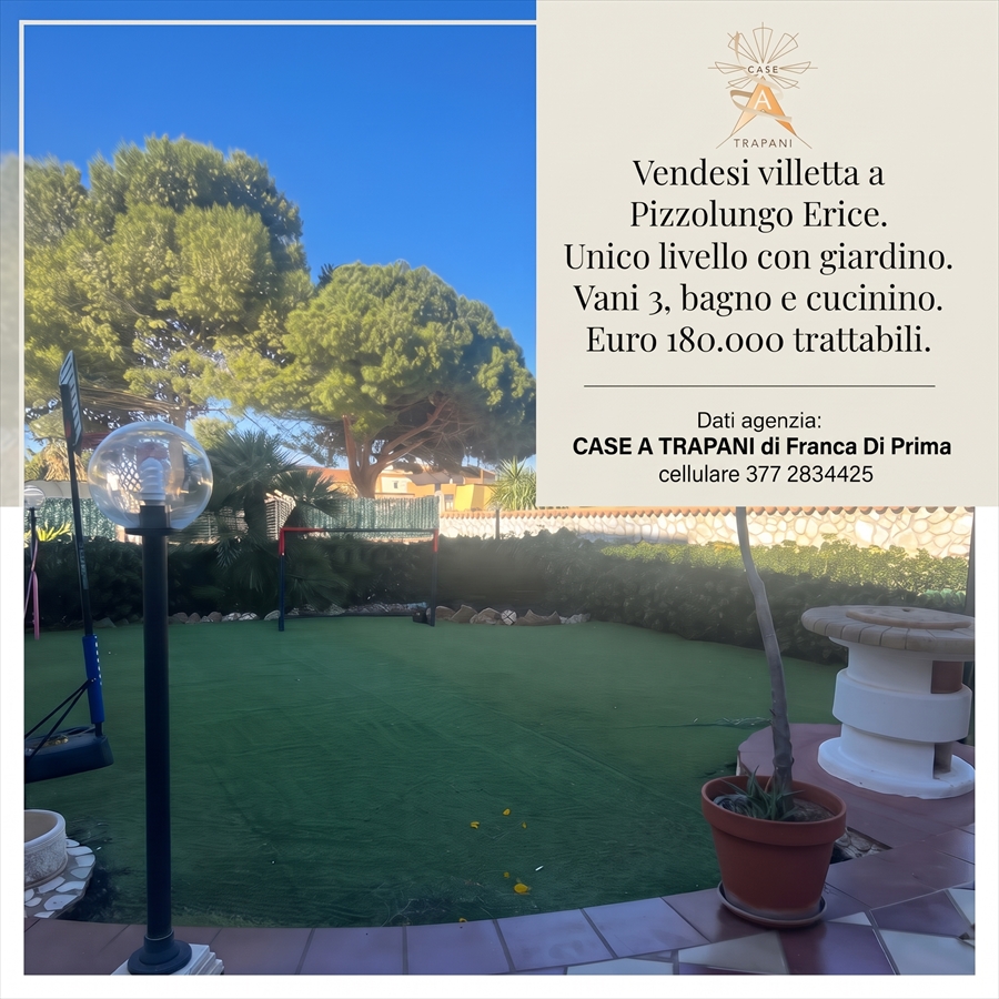 Casa indipendente con giardino, Erice pizzolungo