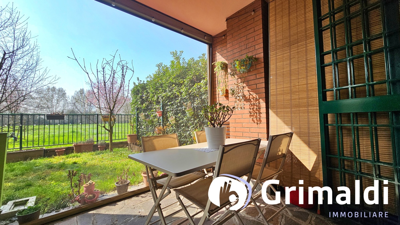 Trilocale con giardino a Milano