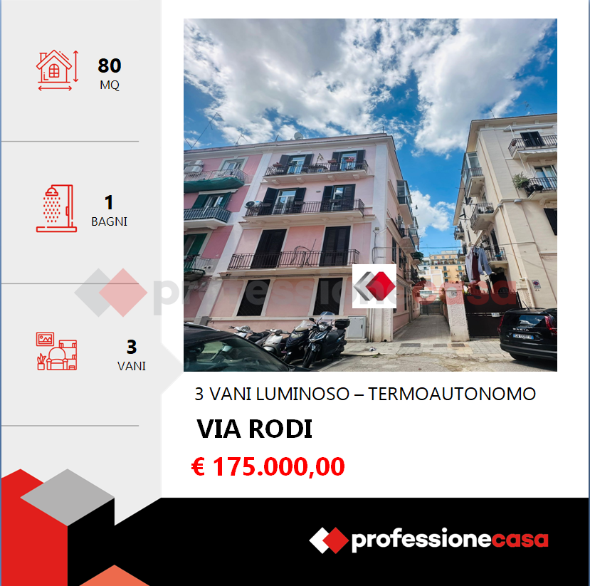 Trilocale in vendita a Bari