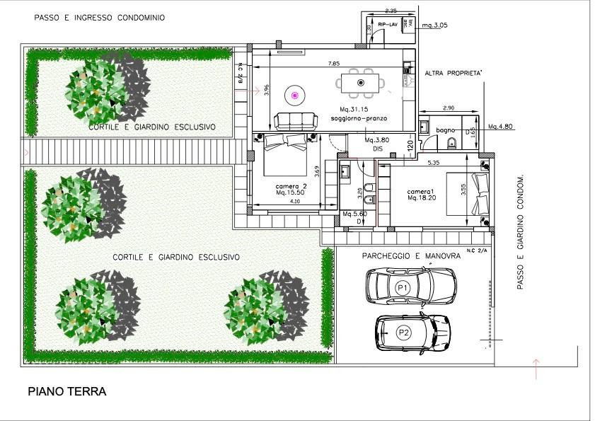 Quadrilocale con giardino, Pisa porta a piagge