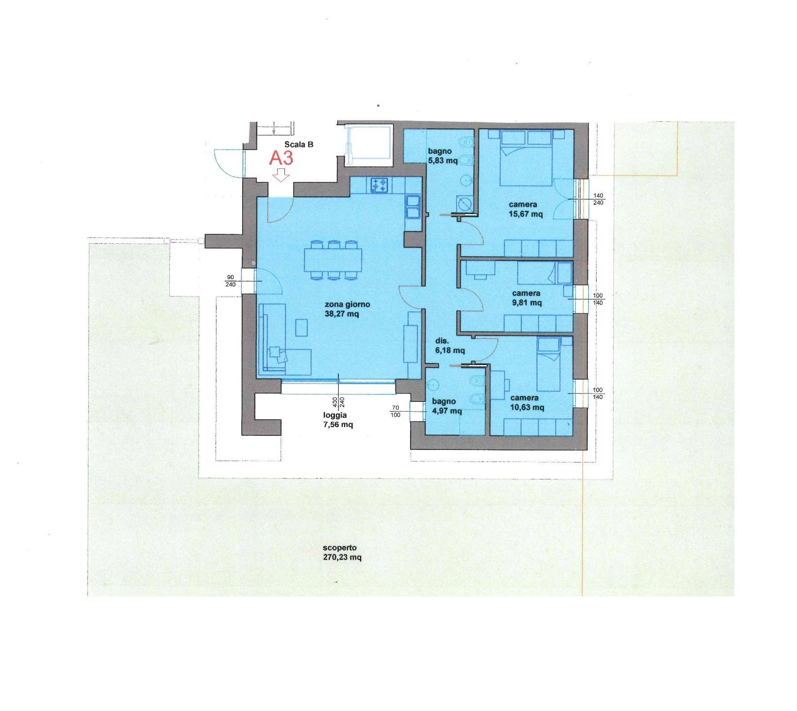 Appartamento in vendita a Montebelluna, Biadene