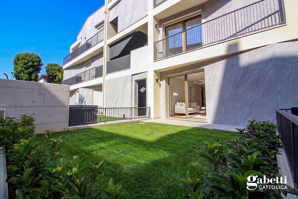 Trilocale con giardino a Cattolica