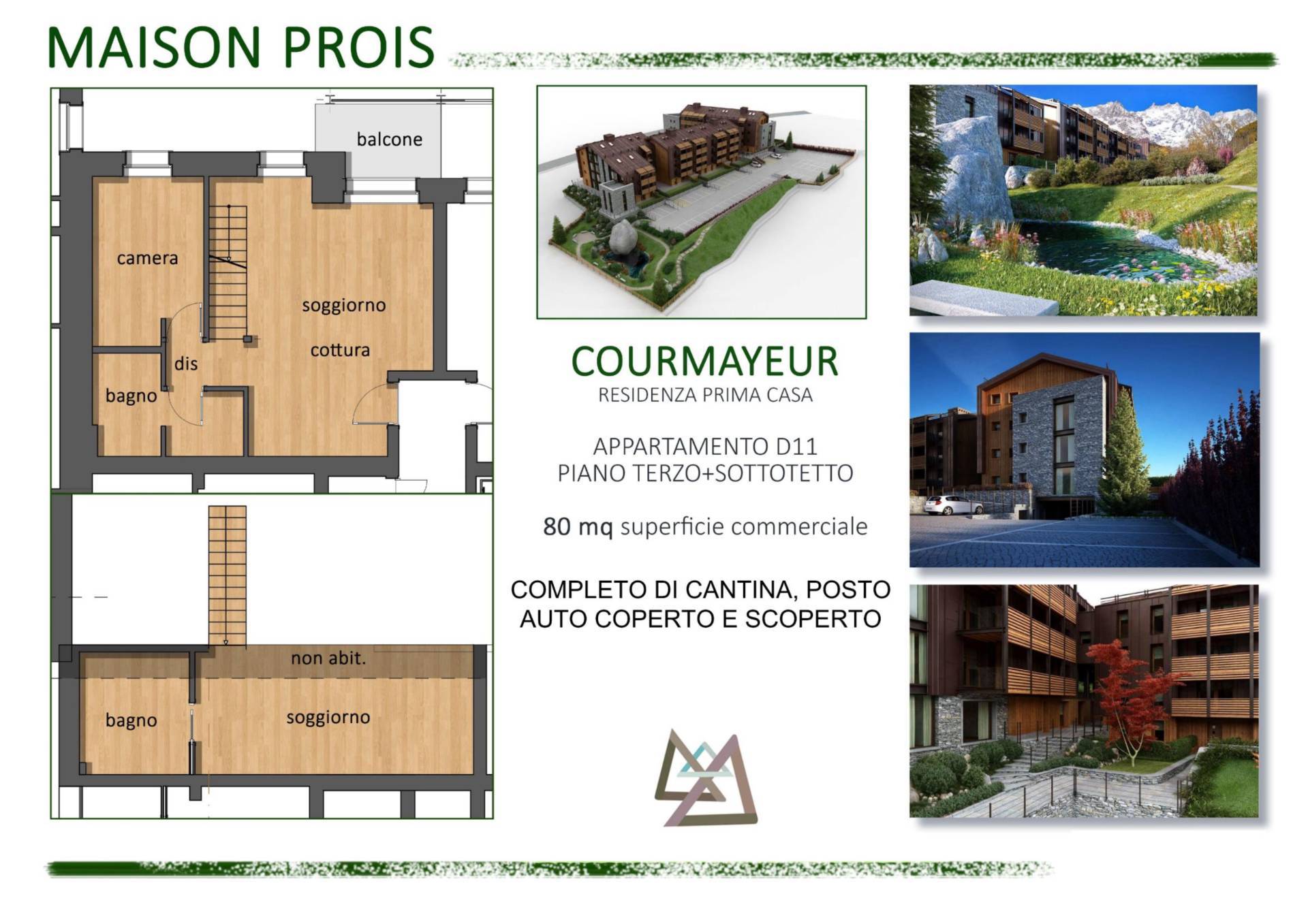 Appartamento in vendita a Courmayeur, Entrves (ntrve)