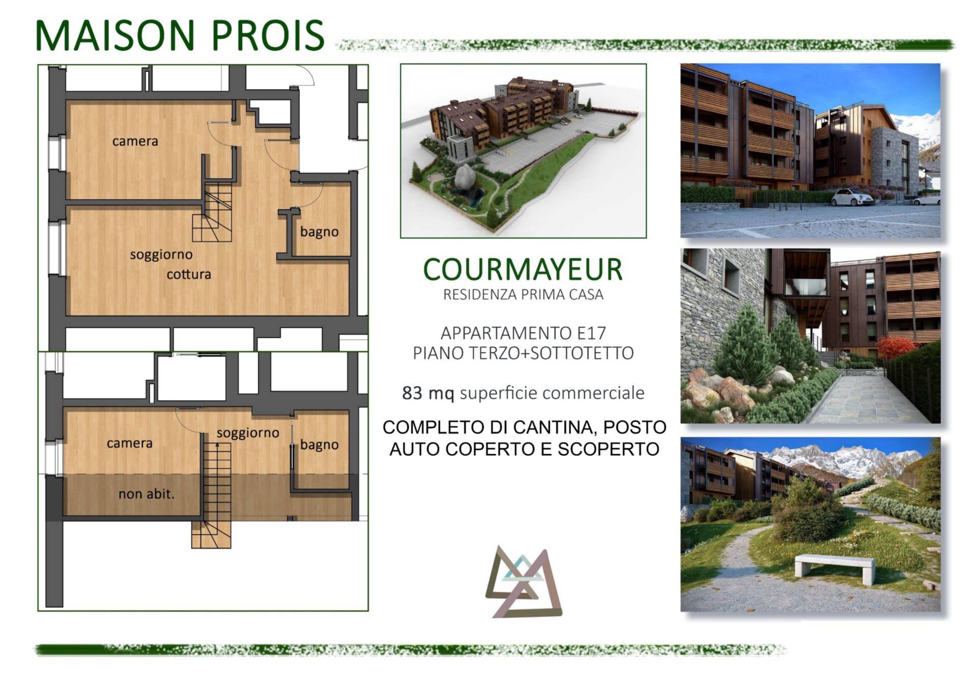 Appartamento in vendita a Courmayeur, Entrves (ntrve)