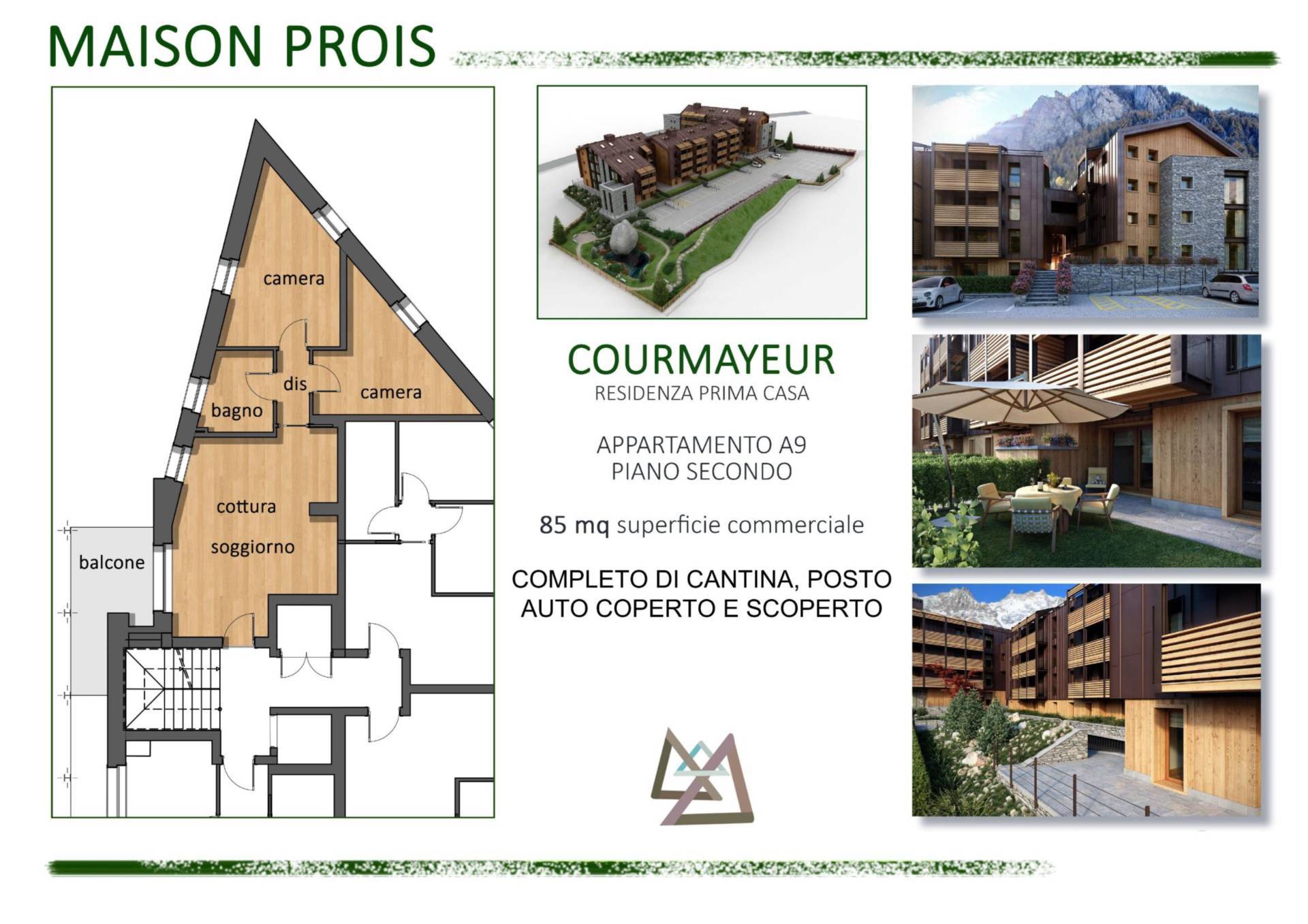 Appartamento in vendita a Courmayeur, Entrves (ntrve)