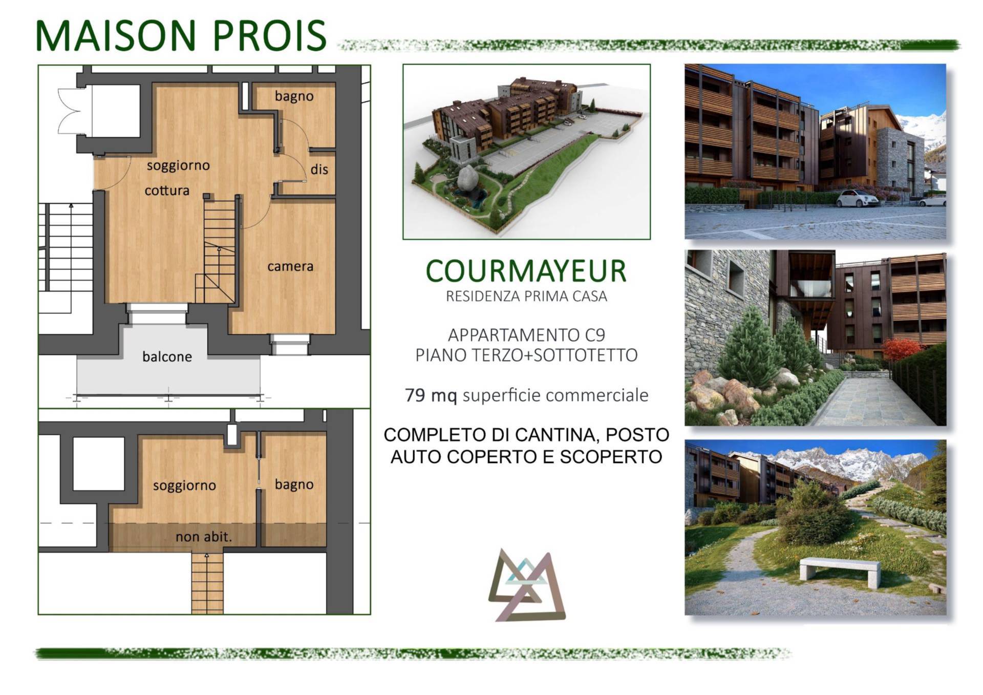 Appartamento in vendita a Courmayeur, Entrves (ntrve)