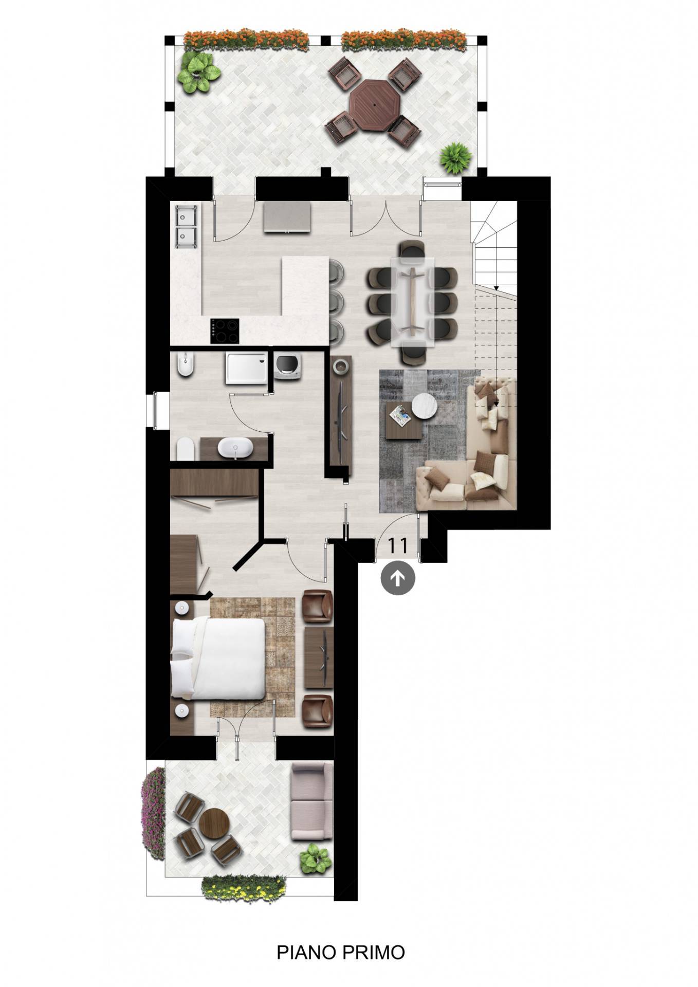 Appartamento in vendita a Caselle Torinese, Centrale