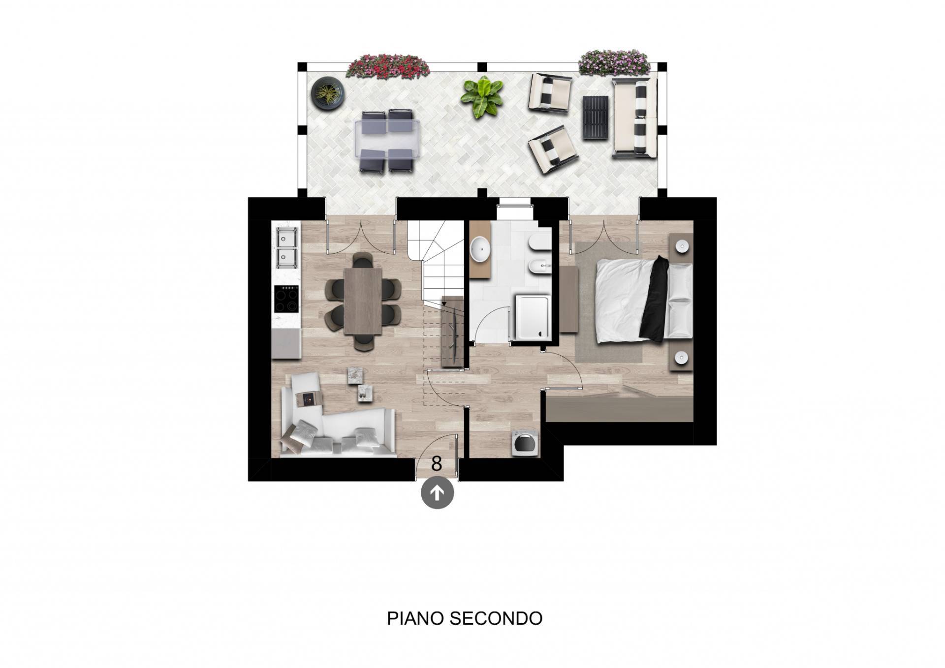 Appartamento in vendita a Caselle Torinese, Centrale