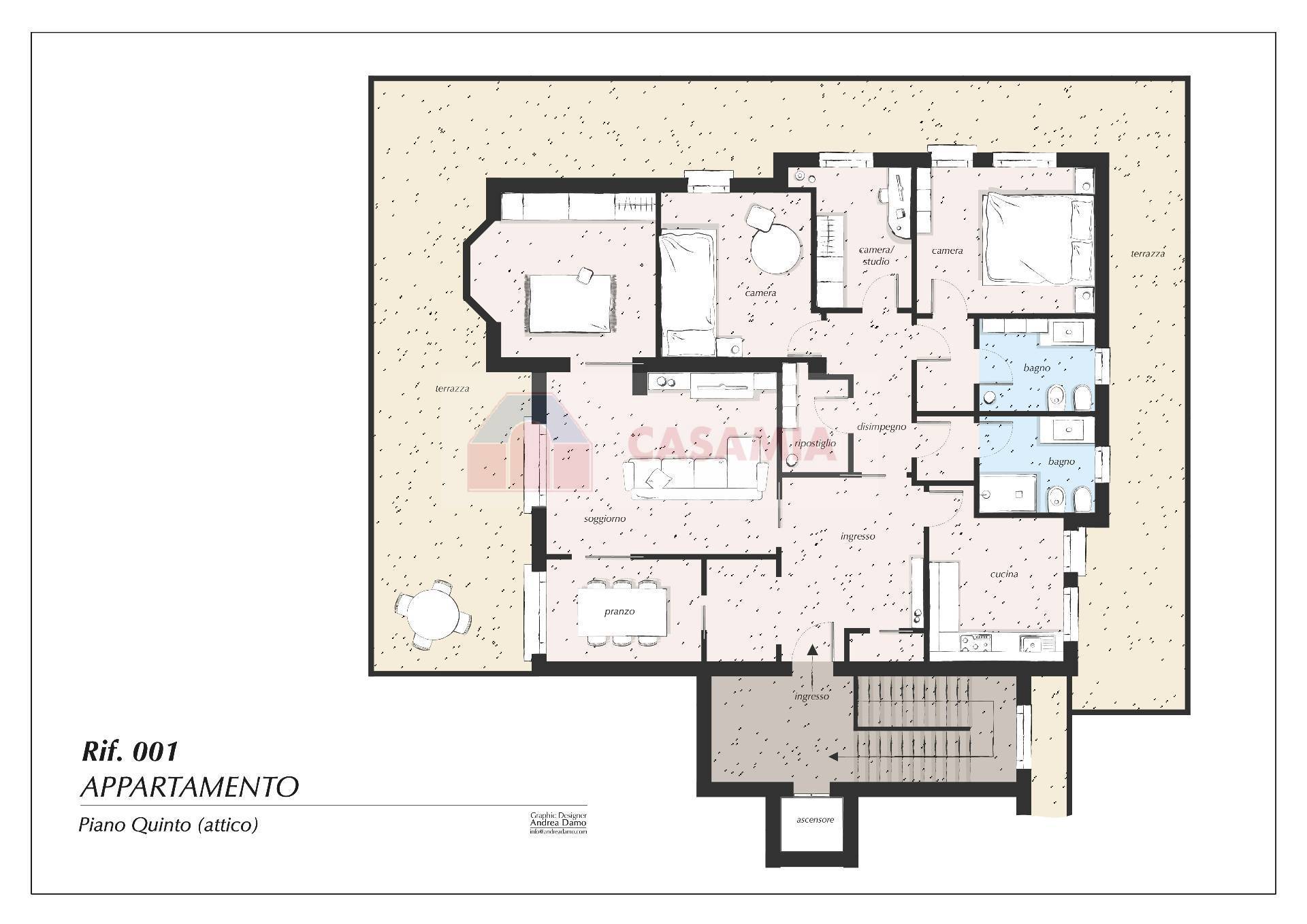 Mansarda in vendita a Oderzo, Centralissimo