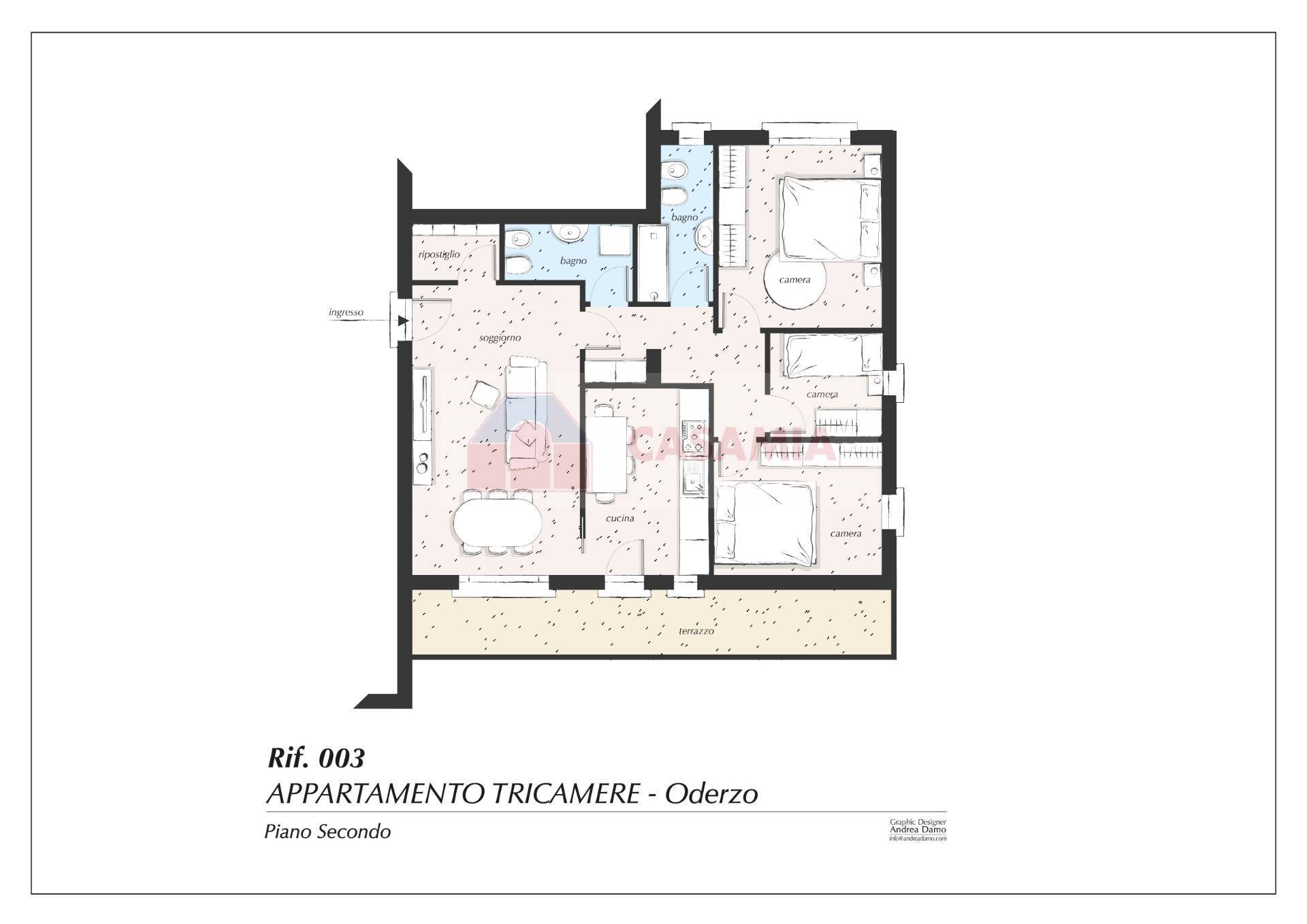2 Camere in vendita a Oderzo, Centro