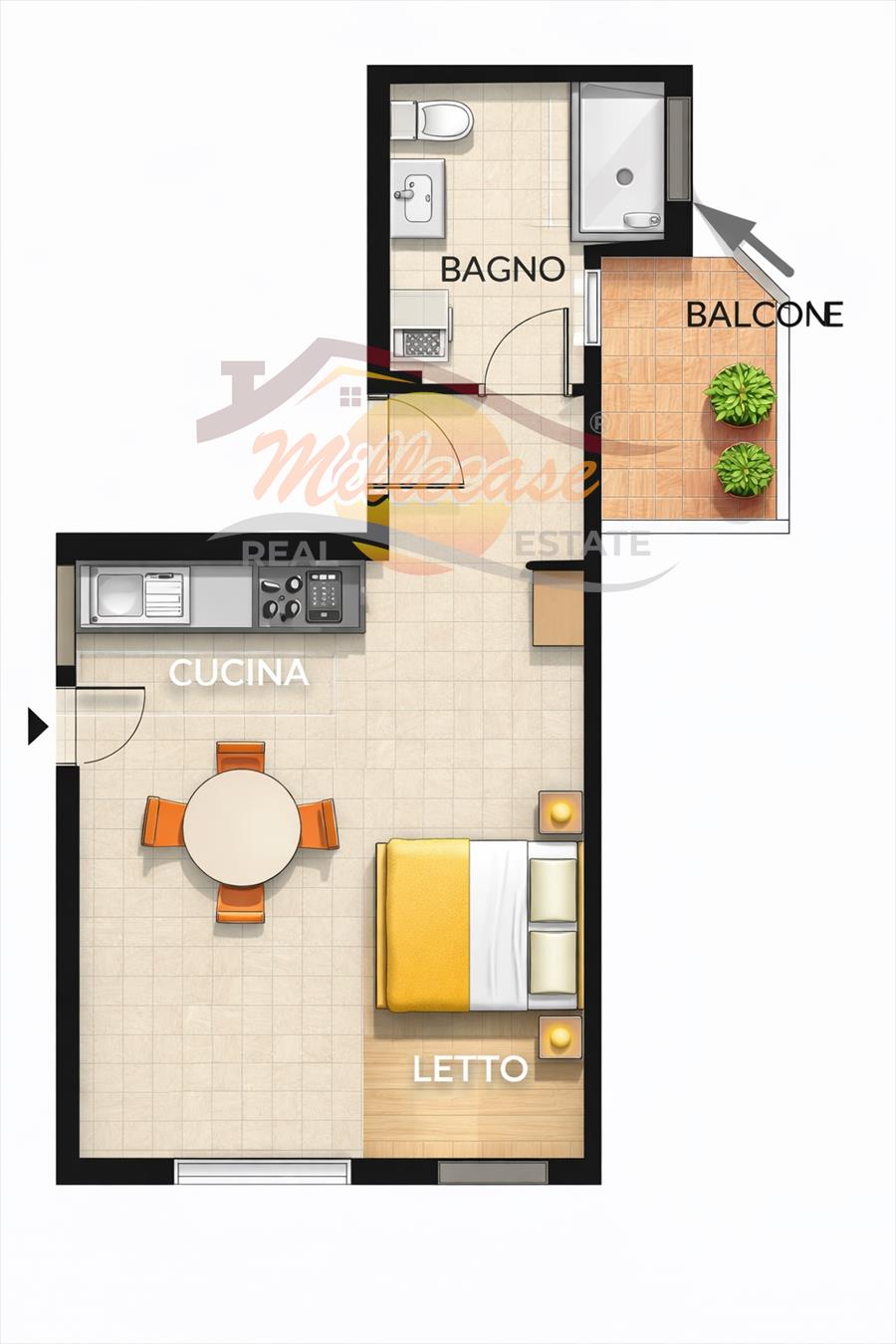 Bilocale ristrutturato in via della giudecca, Siracusa