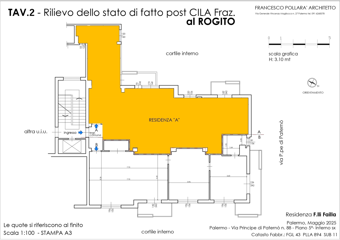 Quadrilocale da ristrutturare a Palermo