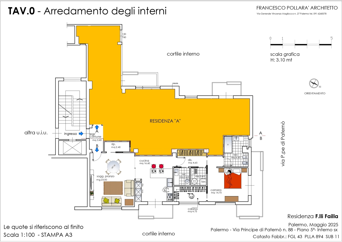 Quadrilocale da ristrutturare a Palermo