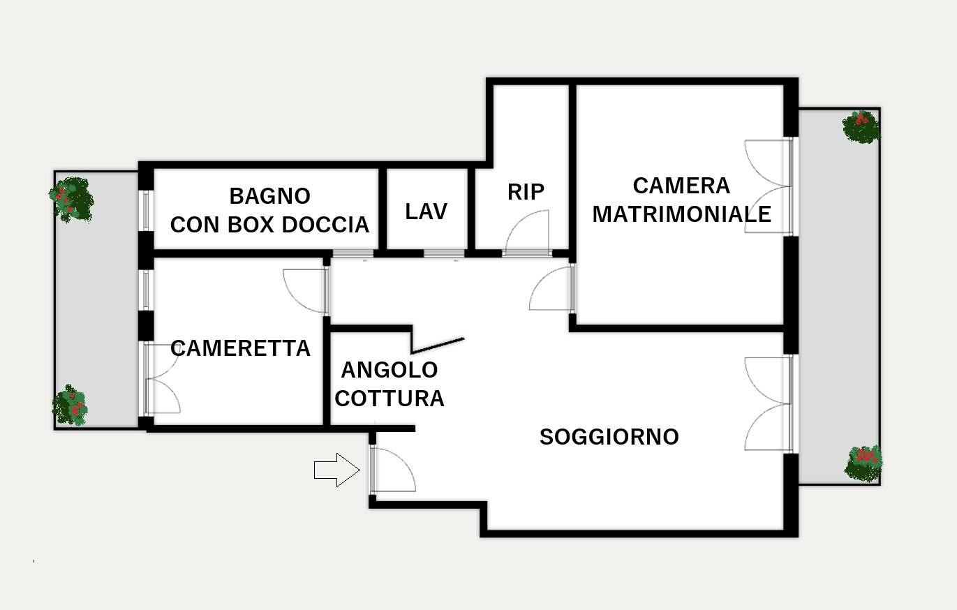 Trilocale in affitto a Tremestieri Etneo, Zona Ikebana