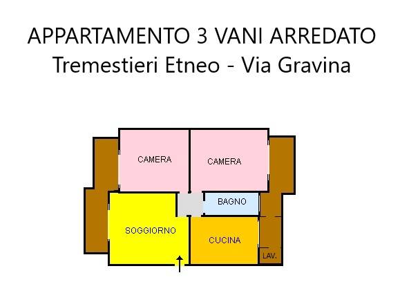 Trilocale in affitto a Tremestieri Etneo