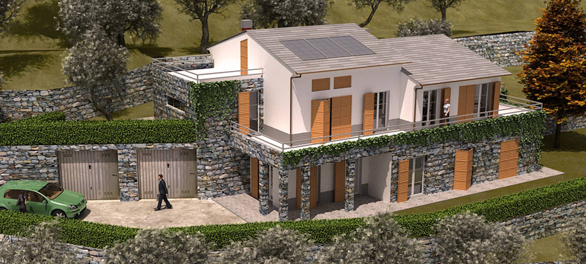 Terreno con progetto approvato in vendita a Moneglia