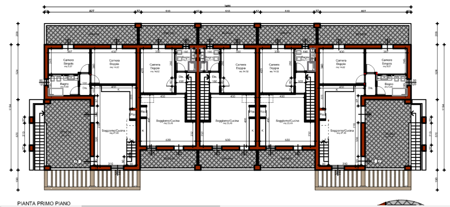 Quadrilocale con giardino a Pisa