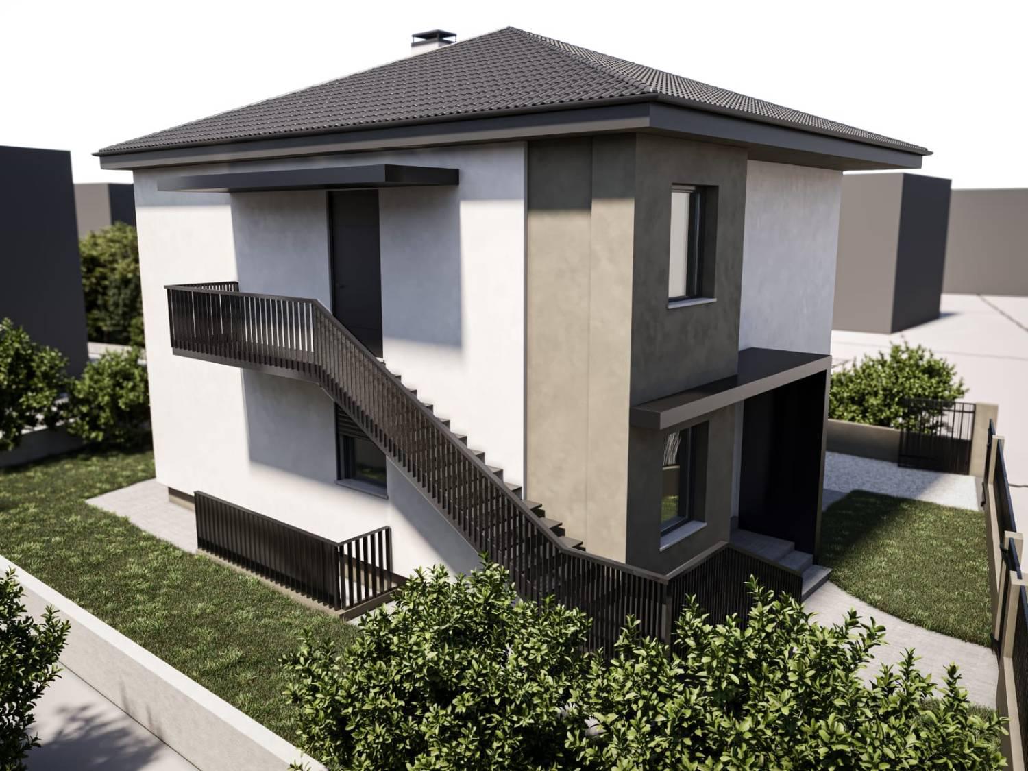 Villa Bifamiliare con giardino a Udine