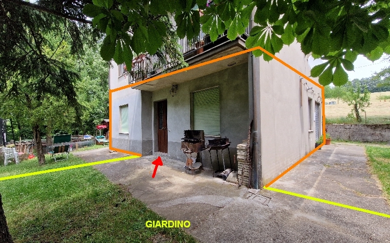 Quadrilocale con giardino a Zocca