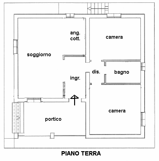 Quadrilocale con giardino a Gaggio Montano