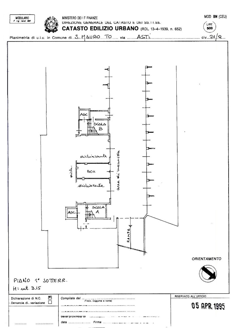 Box/Garage 18mq in vendita a San Mauro Torinese