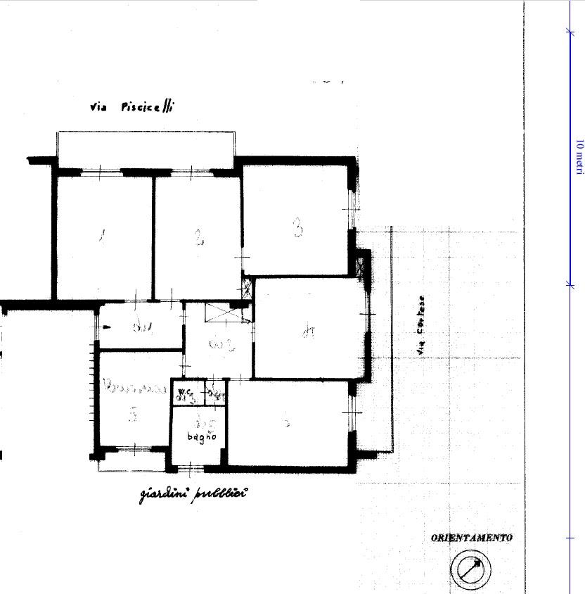 Appartamento da ristrutturare in via piscicelli, Napoli