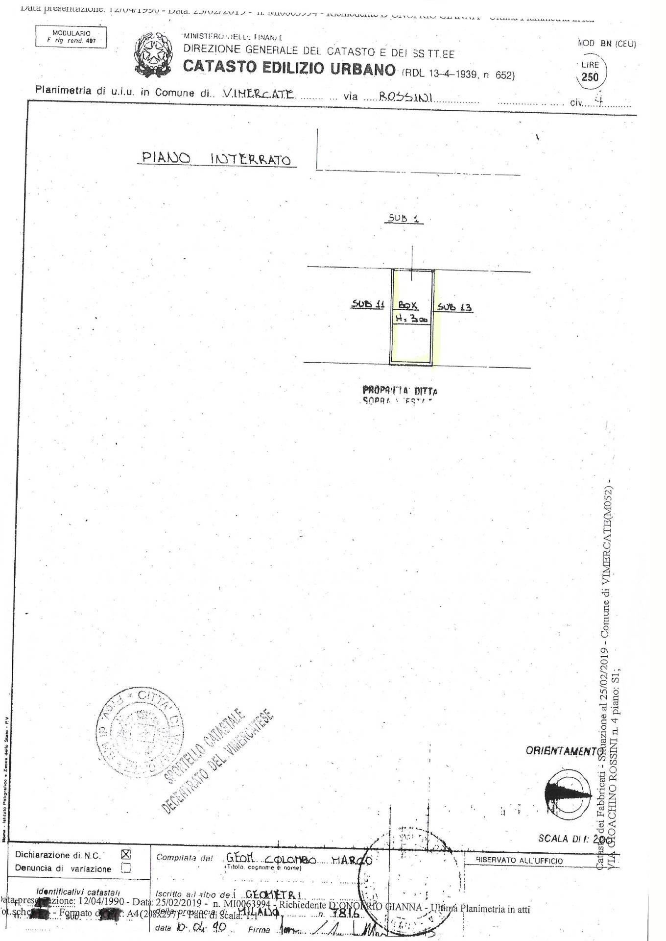 Box o garage in vendita a Vimercate, Nord