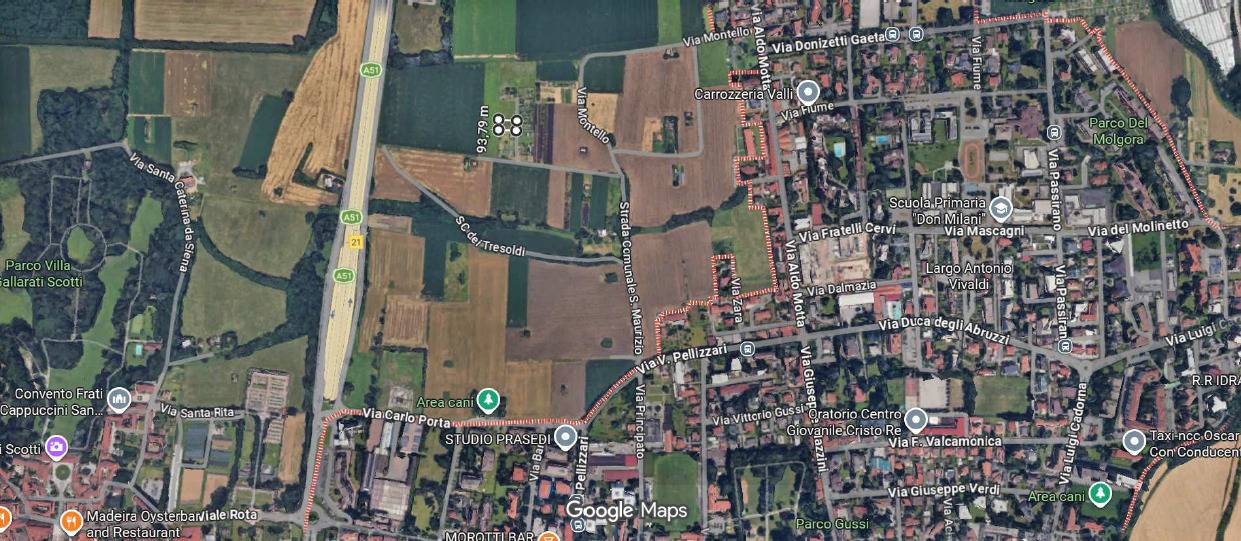 Terreno Agricolo in vendita a Vimercate, Semi Centrale
