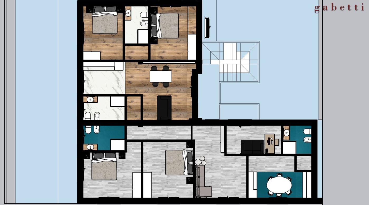 Trilocale con box a Turbigo