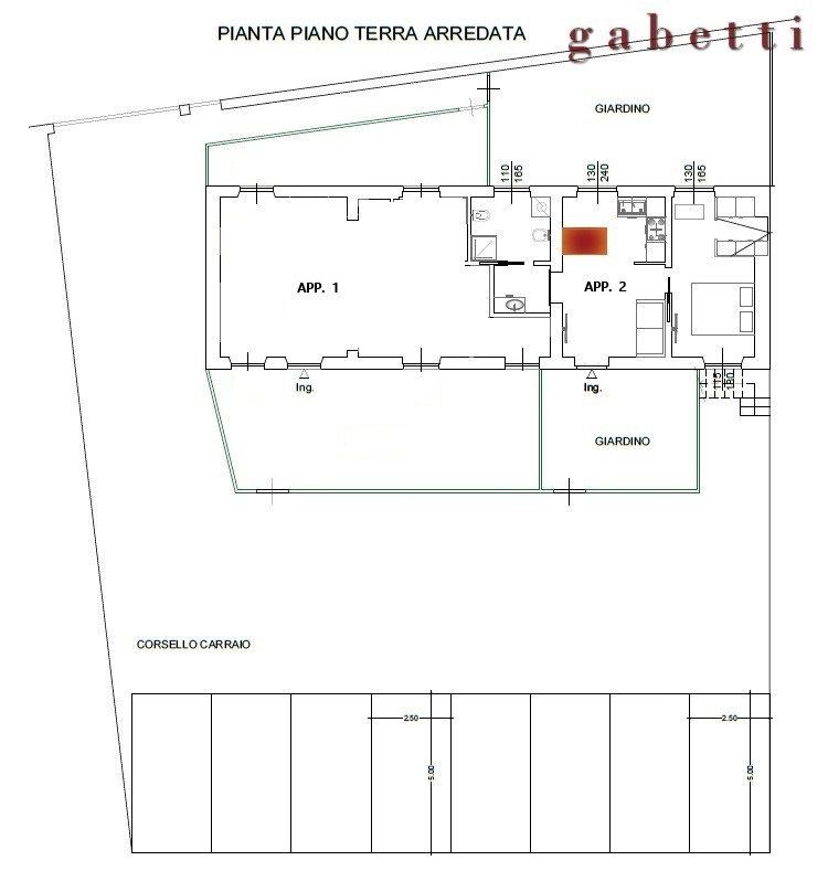 Bilocale con giardino a Corbetta