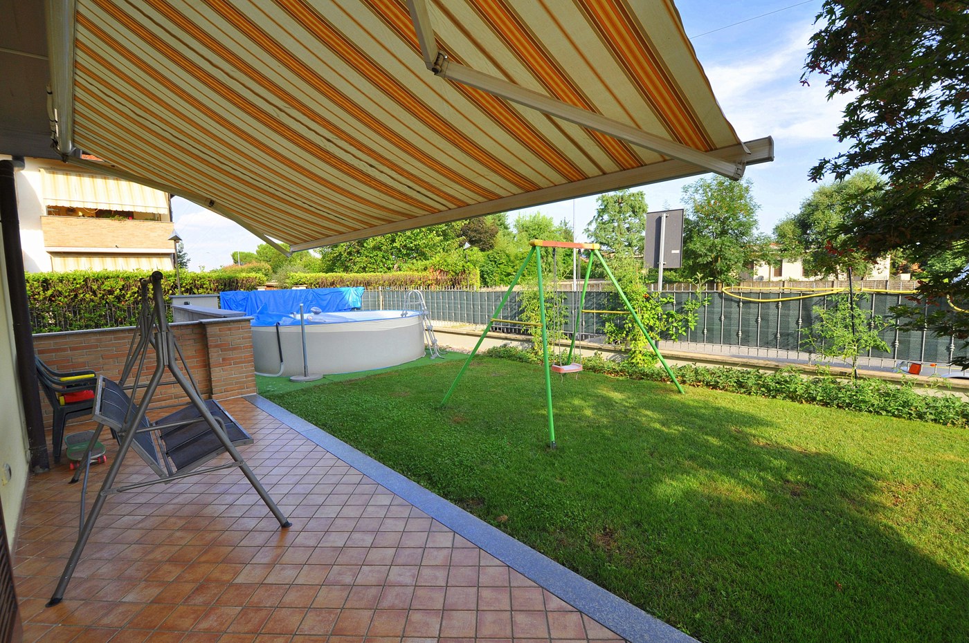 Trilocale con giardino a Arconate