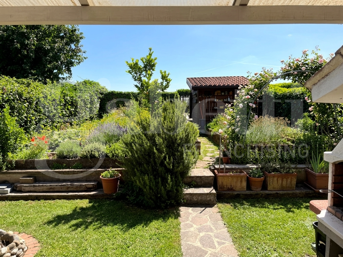 Villa con giardino a Mesero